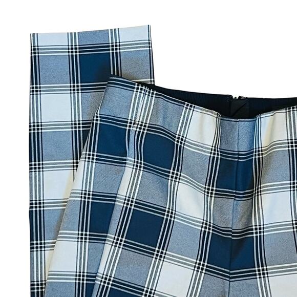Rag & Bone Women’s Sz 0 Blue Plaid Pants Simone High Rise Ankle Slim Stretch - Picture 5 of 16